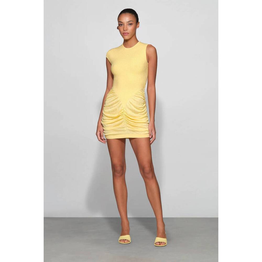 NEW ET OCHS ingrid knit mini dress in butter